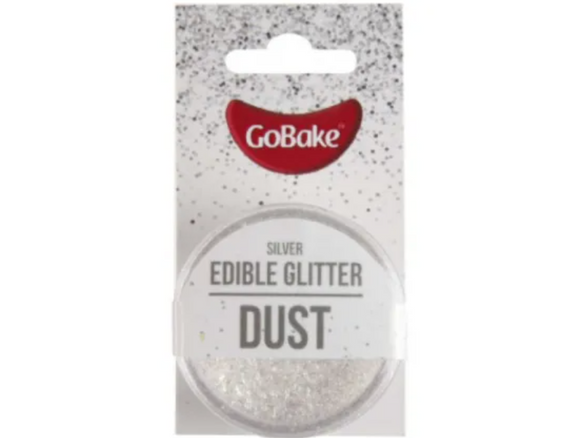 Edible Glitter Dust Silver 2g