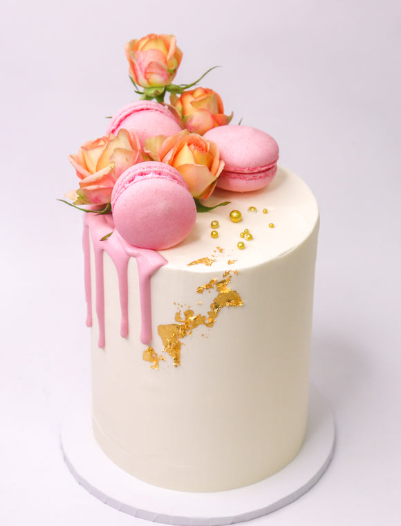 Rose Drip Cake