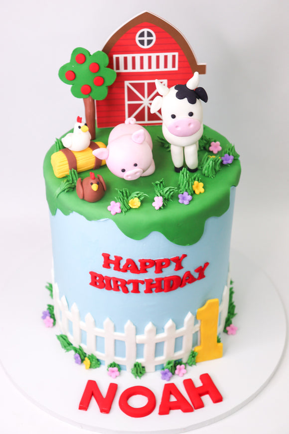 Farm Animal Cake