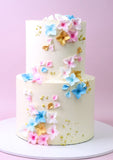 Pastel Flower Cake - 2 Tier