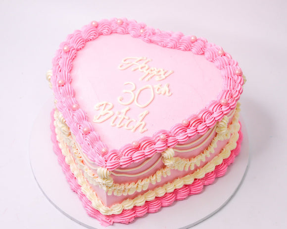 Vintage Heart Cake