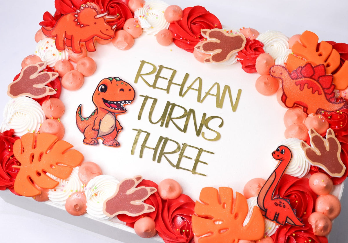 Dinosaur Sheet Cake Buttercream NZ