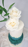 Elegant Flower Cake - 2 Tier