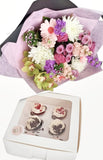 Cupcakes and Medium Bouquet