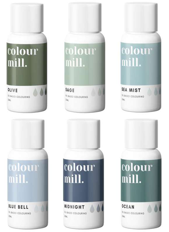 Colour Mill Oil Based Colouring 20ml 6 Pack Coastal