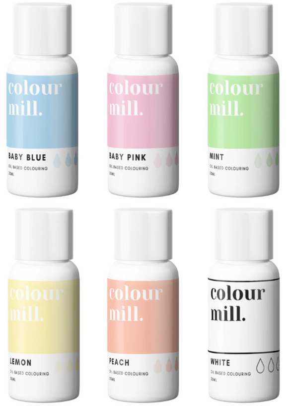 Colour Mill Oil Based Colouring 20ml 6 Pack Pastel