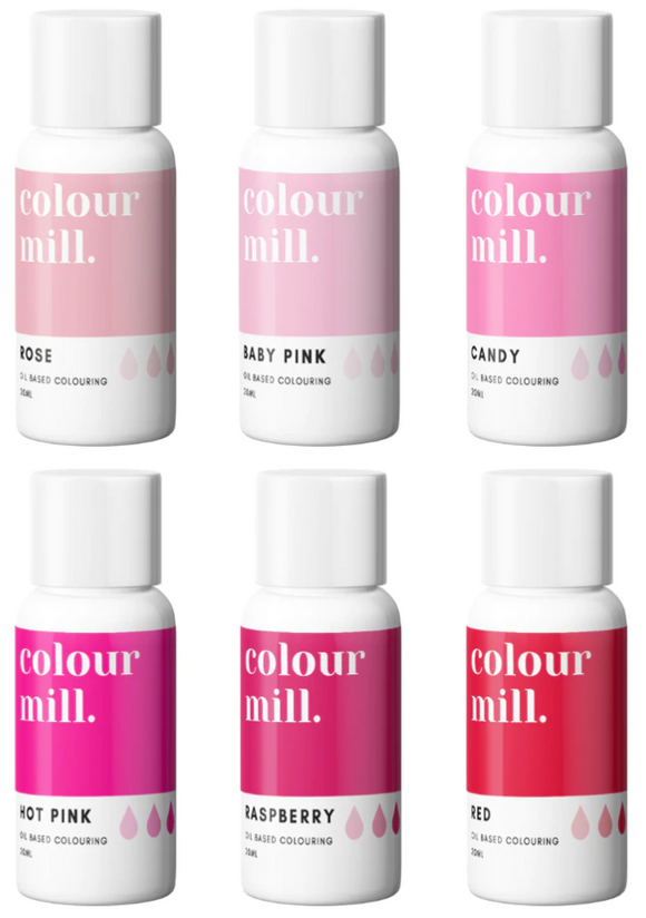 Colour Mill Oil Based Colouring 20ml 6 Pack Pink