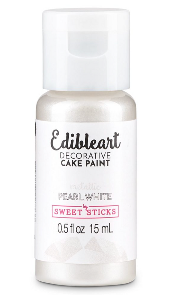 Edible Metallic Paint Pearl White 15ml
