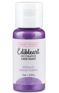 Edible Metallic Paint Bright Purple 15ml