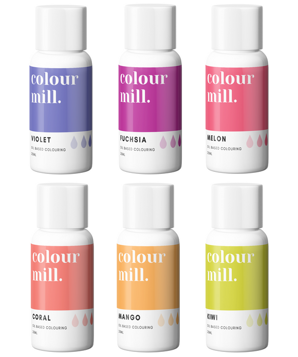 Colour Mill Oil Based Colouring 20ml 6 Pack Tropical